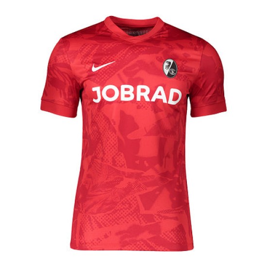 Maglia Pre Gara Terza Uomo SC Freiburg 2025/26 - Rosso Maglia Pre Gara Terza Uomo SC Freiburg 2025/26 - Rosso
