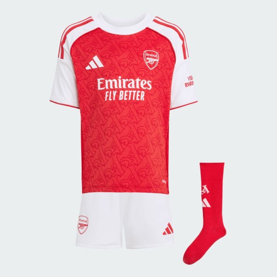 Kit Home Bambino Arsenal 2025/26 Kit Home Bambino Arsenal 2025/26
