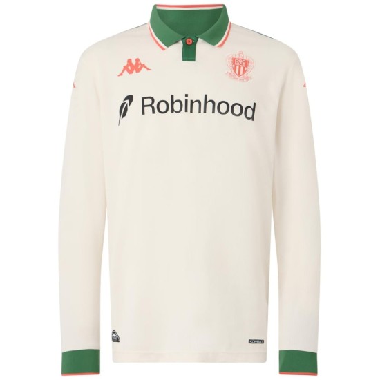 Bambino OGC Nizza 2025/26 Maglia Away Manica Lunga Bambino OGC Nizza 2025/26 Maglia Away Manica Lunga