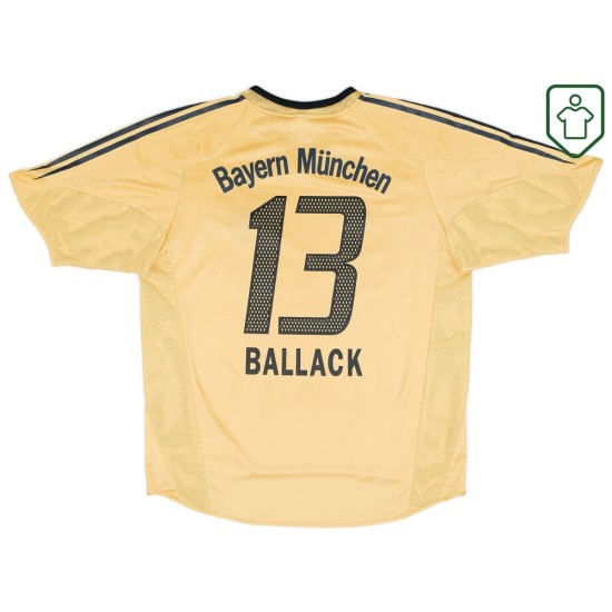 Maglia retrò Bayern Monaco 2004/05 Trasferta Uomo Ballack #13 Maglia retrò Bayern Monaco 2004/05 Trasferta Uomo Ballack #13