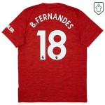 Maglia retrò casa uomo Manchester United 2020/21 B. Fernandes #18 Maglia retrò casa uomo Manchester United 2020/21 B. Fernandes #18