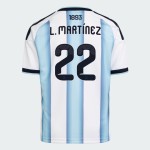 Maglia Ufficiale Casa Argentina 2026 Uomo L. MARTÍNEZ #22 Maglia Ufficiale Casa Argentina 2026 Uomo L. MARTÍNEZ #22