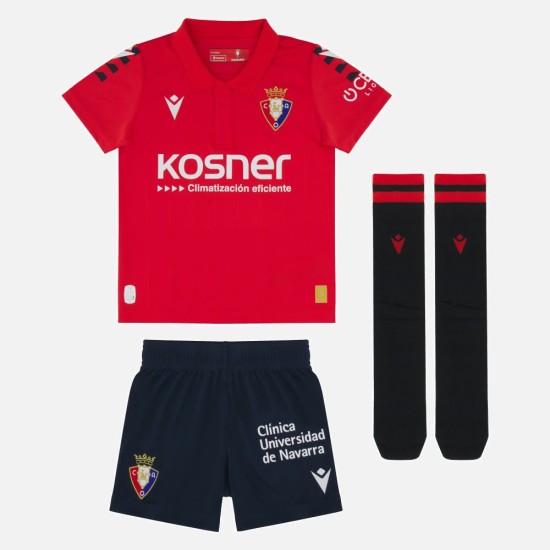 Kit Home Bambino CA Osasuna 2025/26 Kit Home Bambino CA Osasuna 2025/26