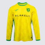 Maglia a Maniche Lunghe Casalinga Uomo Norwich City 2024/25 Maglia a Maniche Lunghe Casalinga Uomo Norwich City 2024/25