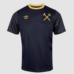 Uomo West Ham United 2025/26 Terza Maglia Pre-partita - Blu Navy Uomo West Ham United 2025/26 Terza Maglia Pre-partita - Blu Navy