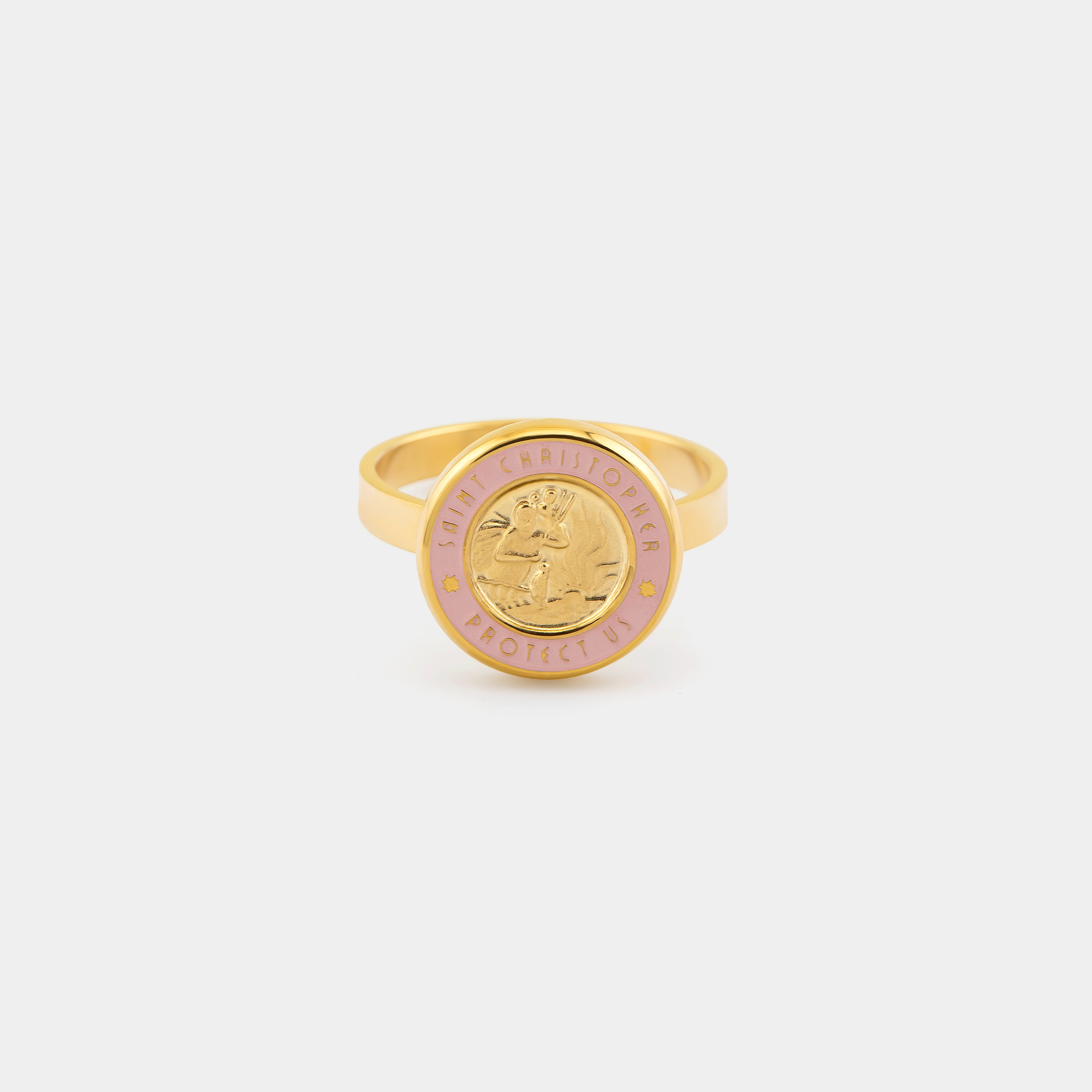 Anello di San Cristoforo - Oro / Rosa