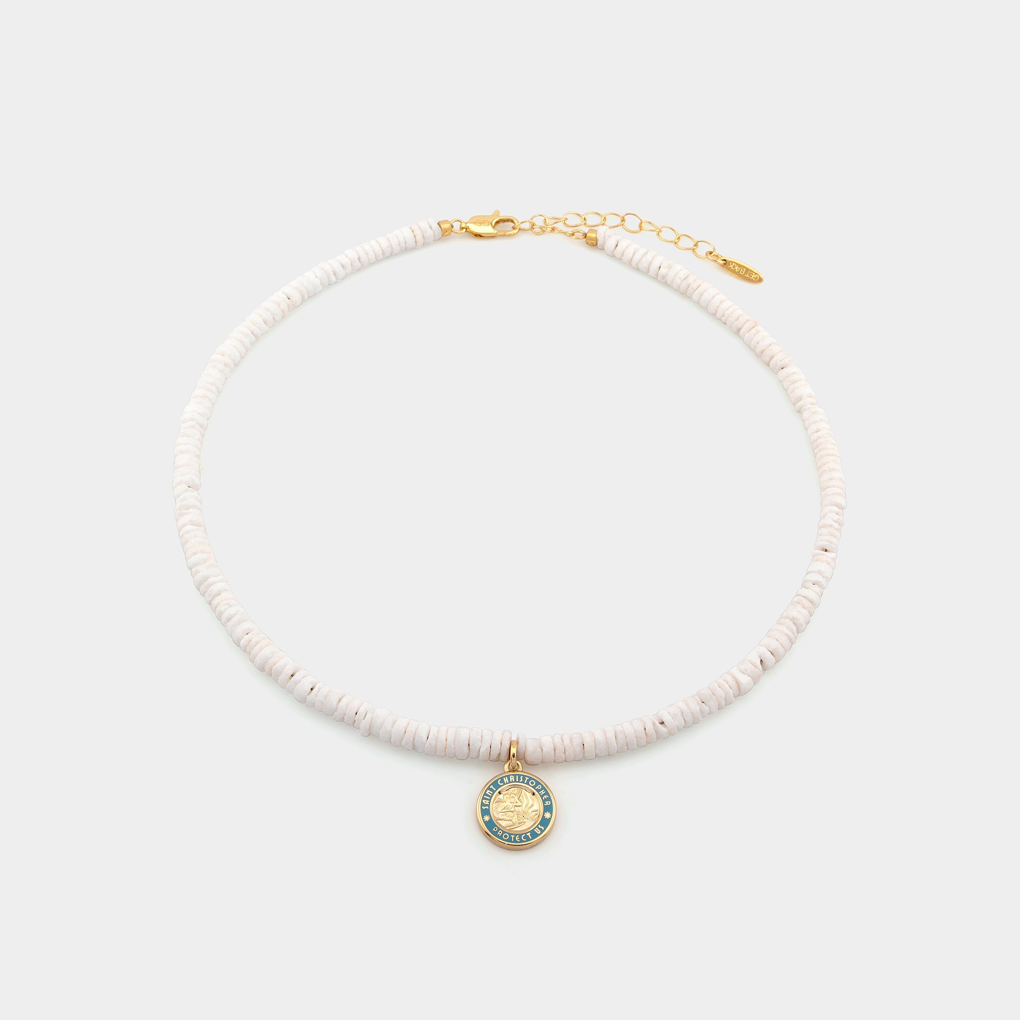 Choker con perline sbiancate dal sole - Oro