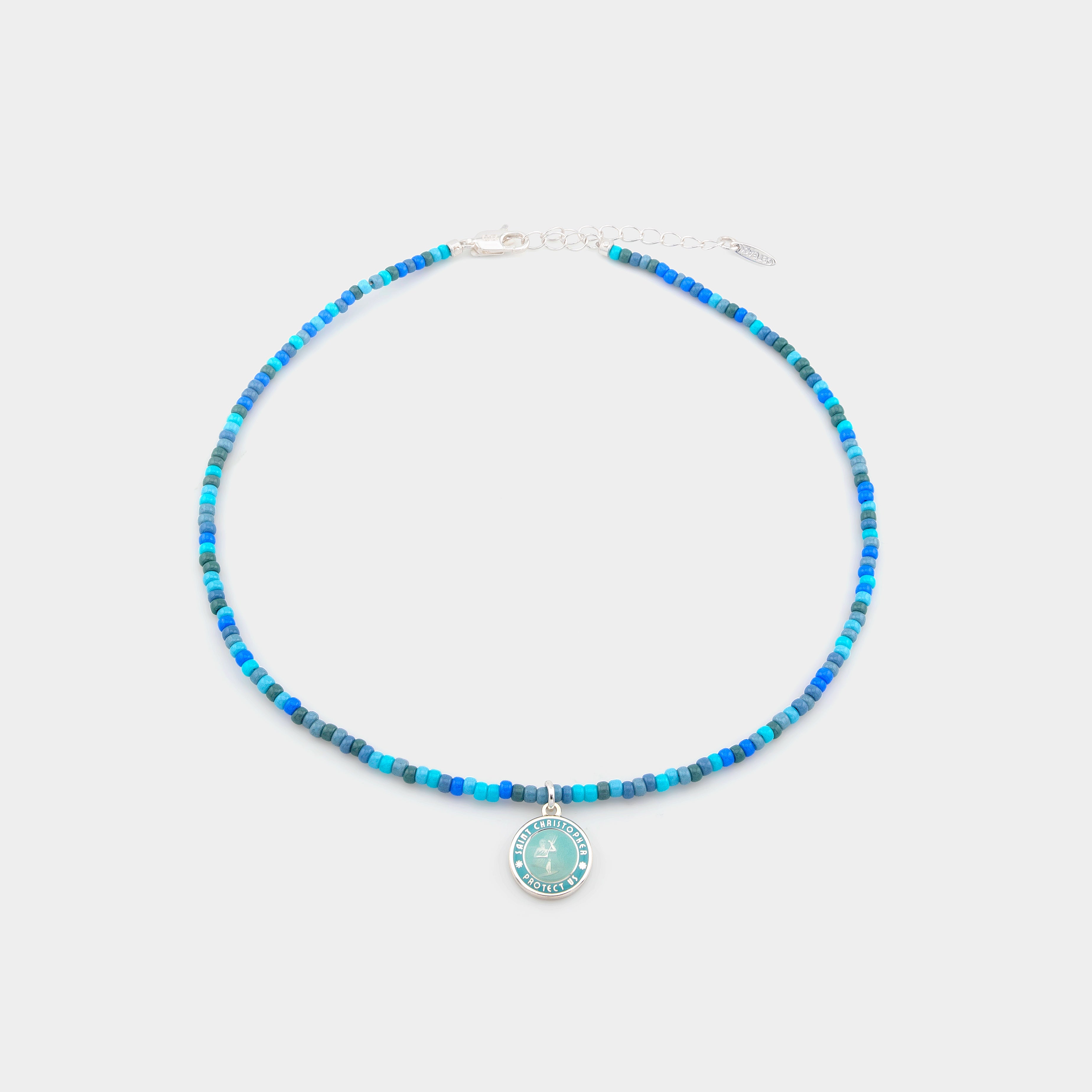 Choker con perline Blue Lagoon - Verde acqua / Verde acqua